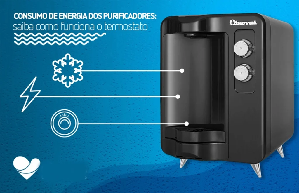 Purificador de agua electrolux compacto e elegante TErmostato