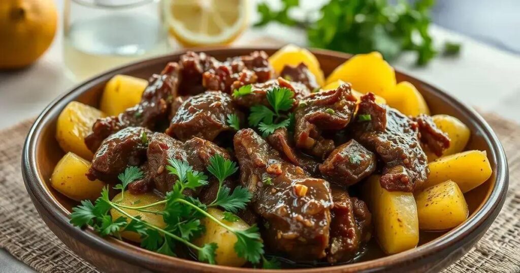receita de carne assada com batata