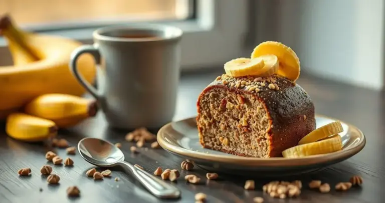 bolo de banana fit