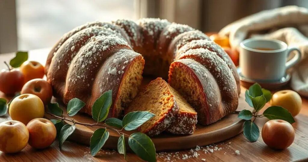 bolo de maçã