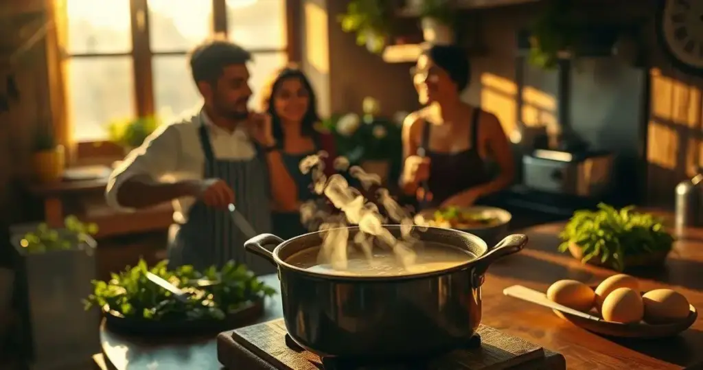 caldo de ovos