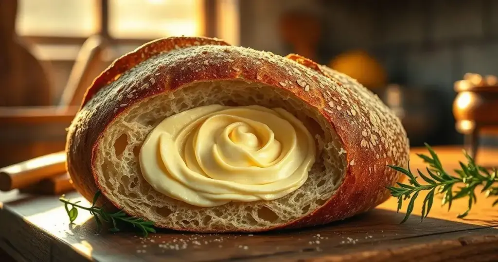 creme de queijo no pão italiano