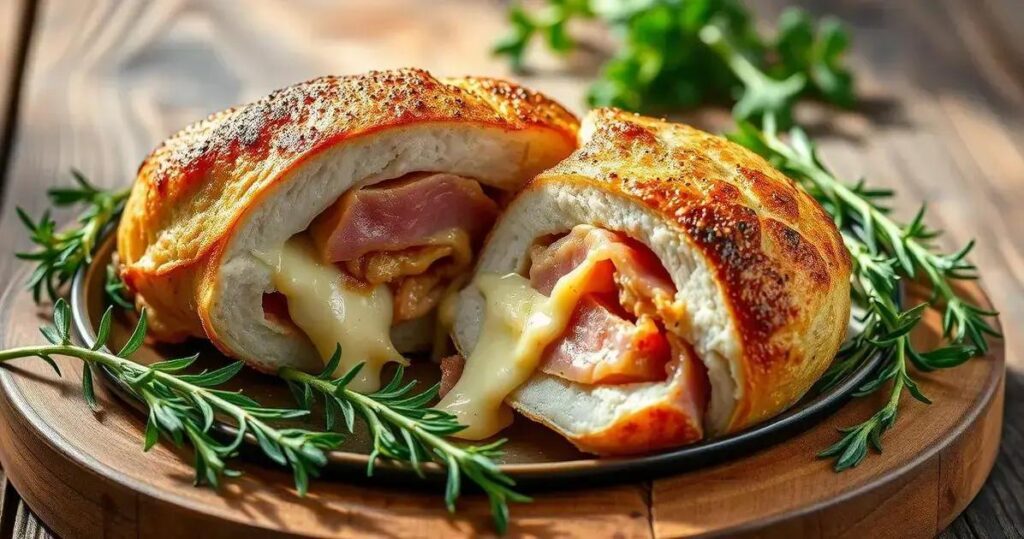 frango recheado com presunto e queijo