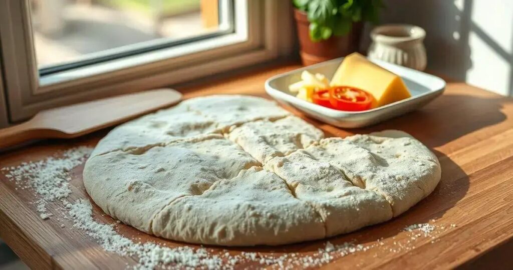 massa de pizza fácil