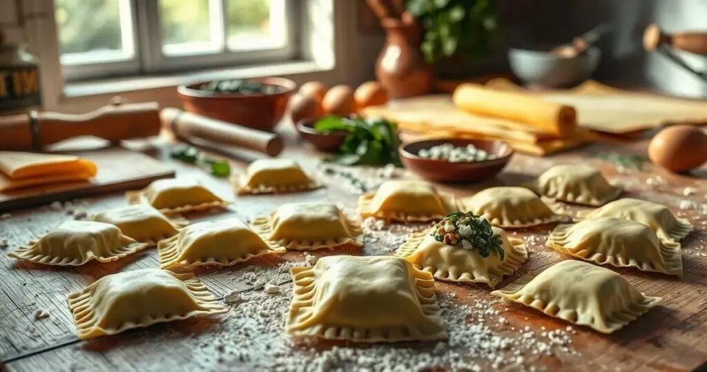 massa para ravioli caseiro