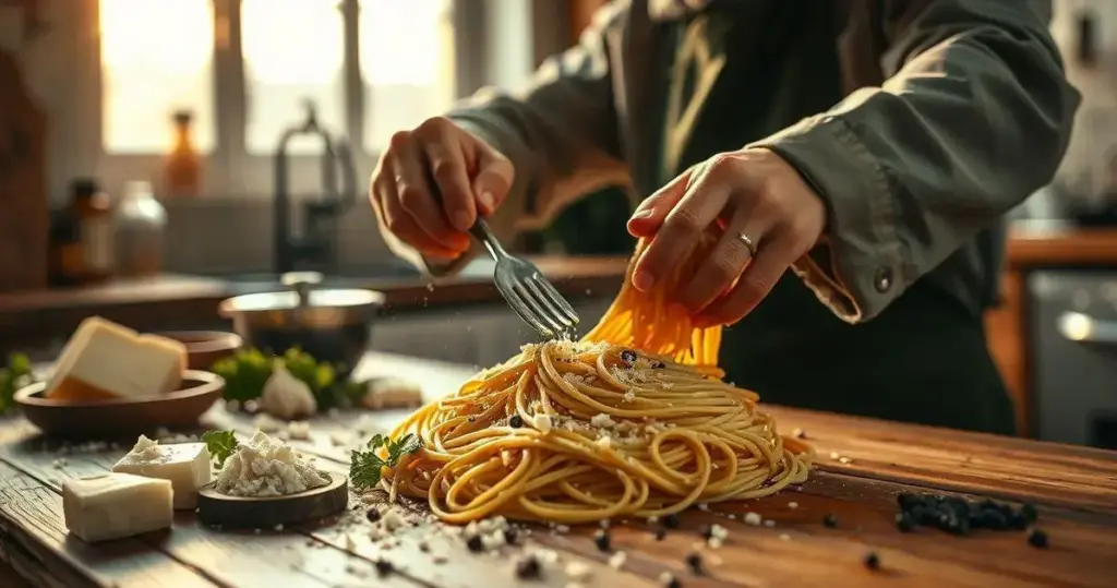 molho cacio e pepe