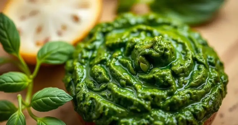 molho pesto de manjericão