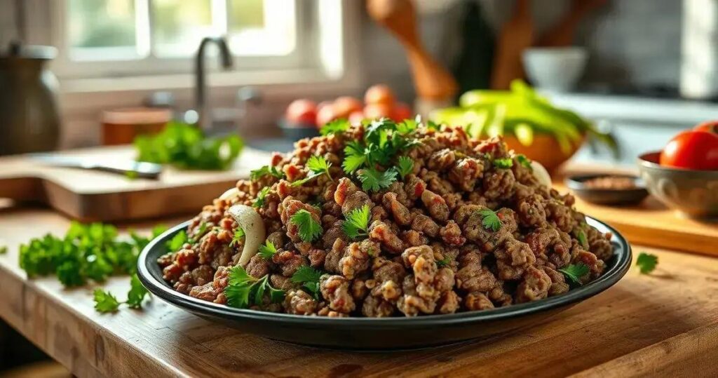 receita de carne moída simples