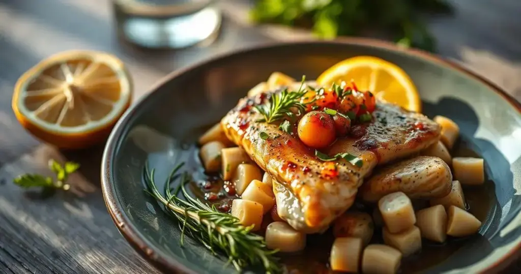 receita de salmão ao molho de alcaparras