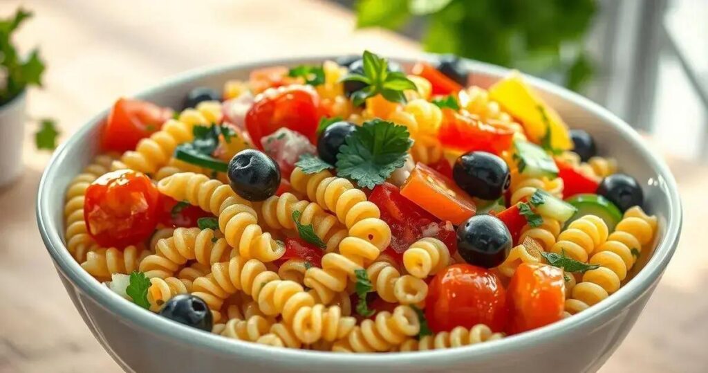 salada de macarrão