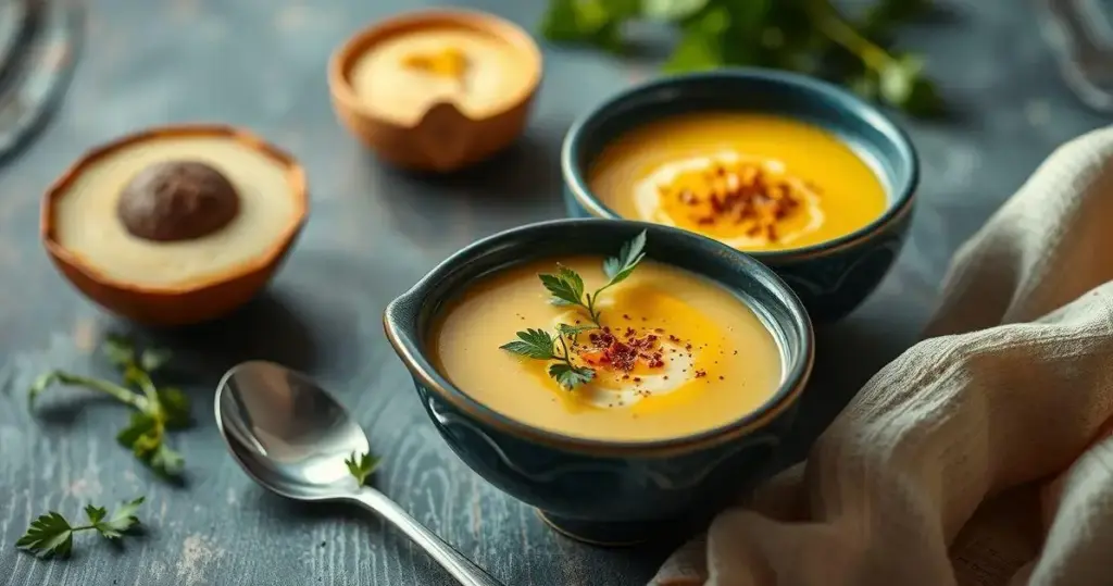 sopa de alho poró com batata
