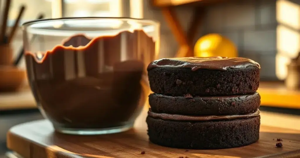 massa de bolo de chocolate