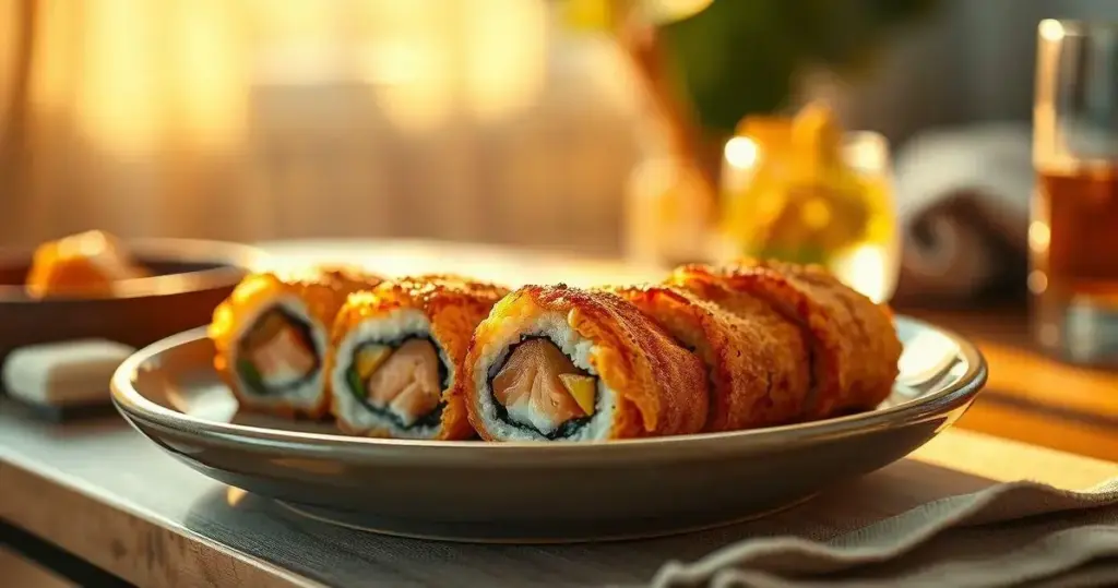 receita de hot roll de salmão