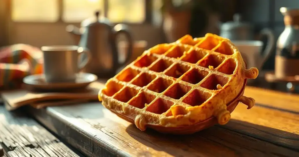 receita de massa para Waffle