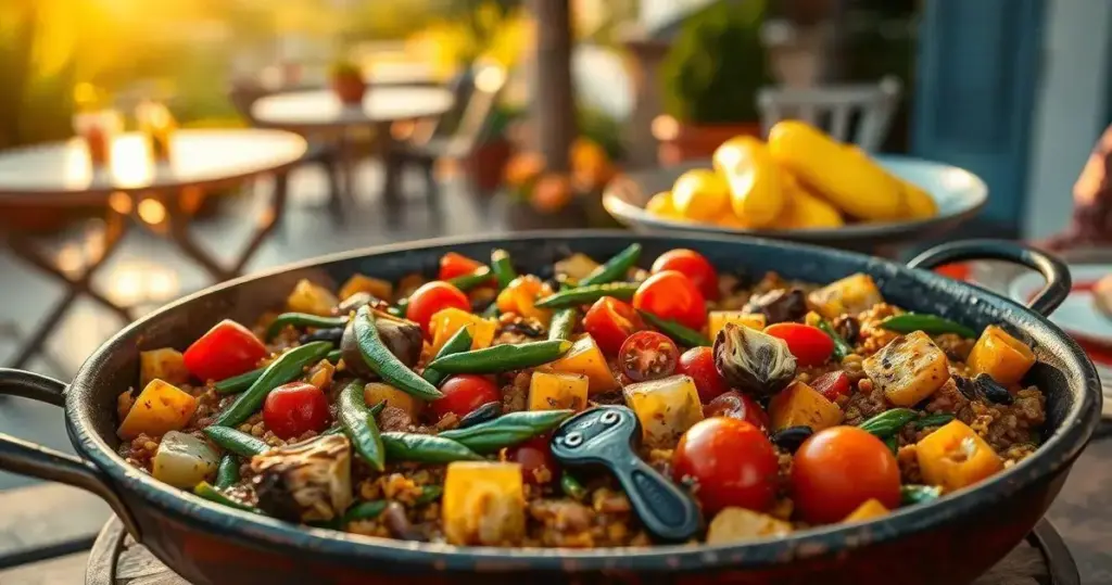 receita de paella vegetariana