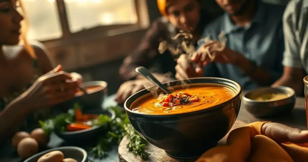receita de sopa de cenoura com gengibre