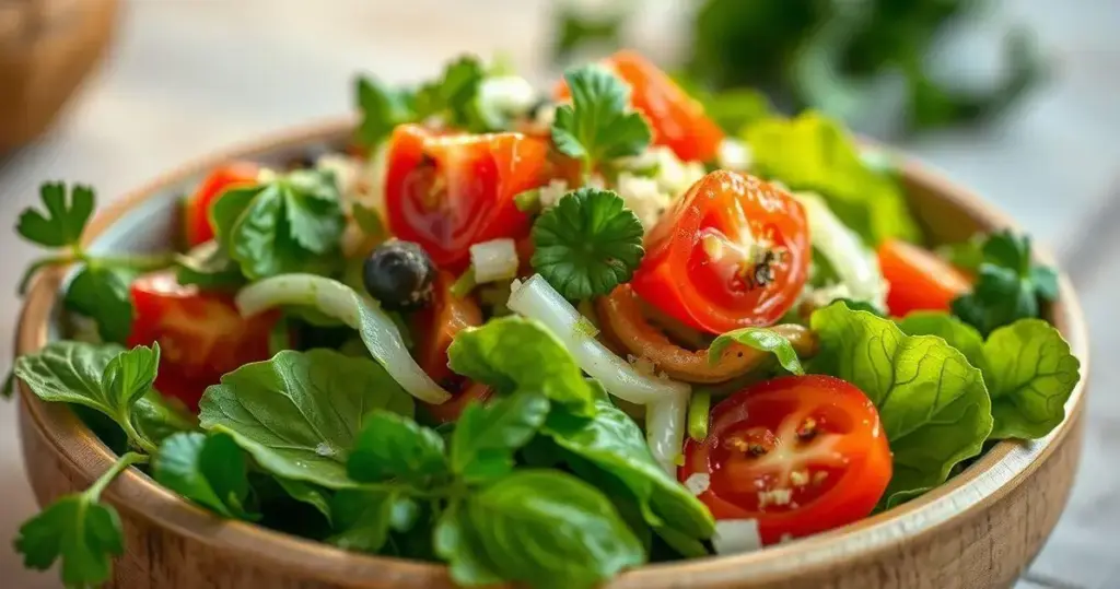salada de abacate