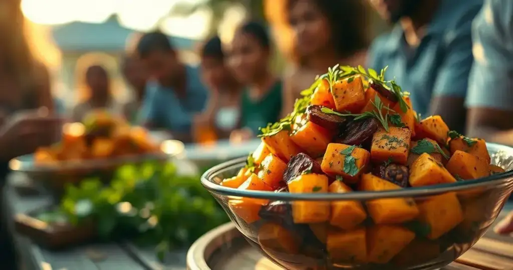 salada de batata doce