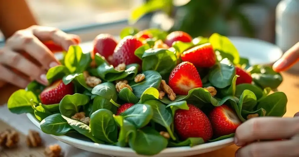 salada de espinafre
